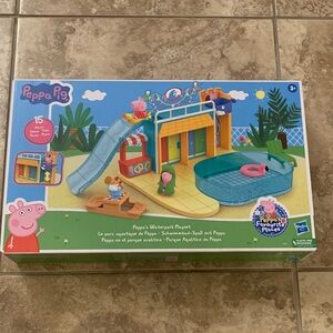 Peppa Pig NEW Adventure Pool Playset - 15 pieces 2 sided play waterpark